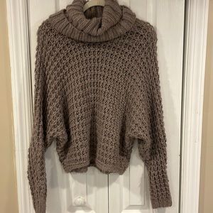 Chunk Knit Cowl Neck Sweater